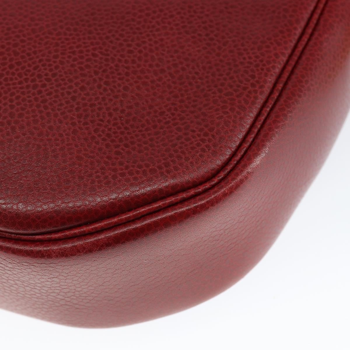 Christian Dior Vintage Shoulder Bag Leather Red Leather Shoulder Bag Bag (Pre-Owned)
