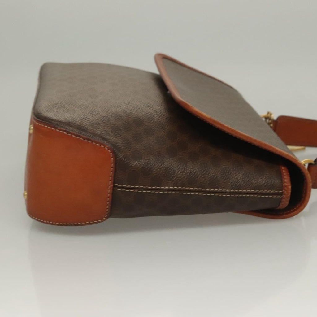 Celine Triomphe Vintage Handbag Macadam Canvas Brown Canvas Bag