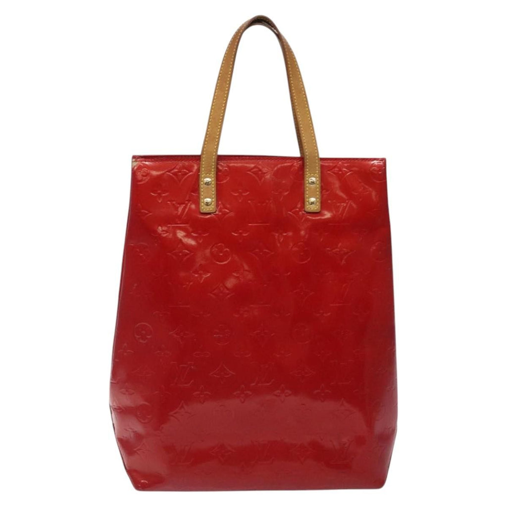 Louis Vuitton Reade Handbag Monogram Vernis Red Patent_Leather Handbag