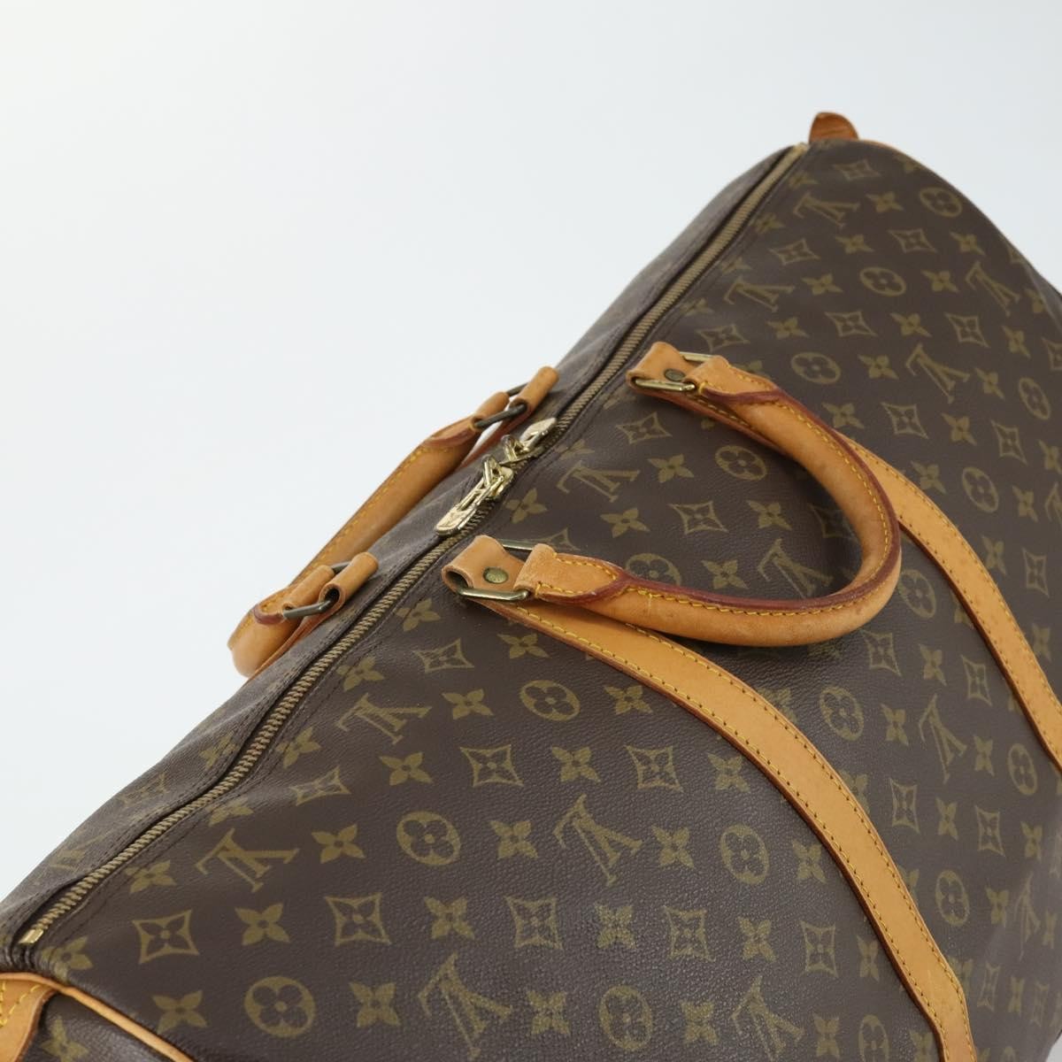 Louis Vuitton Keepall Bag Monogram Canvas Brown Canvas Travel Bag