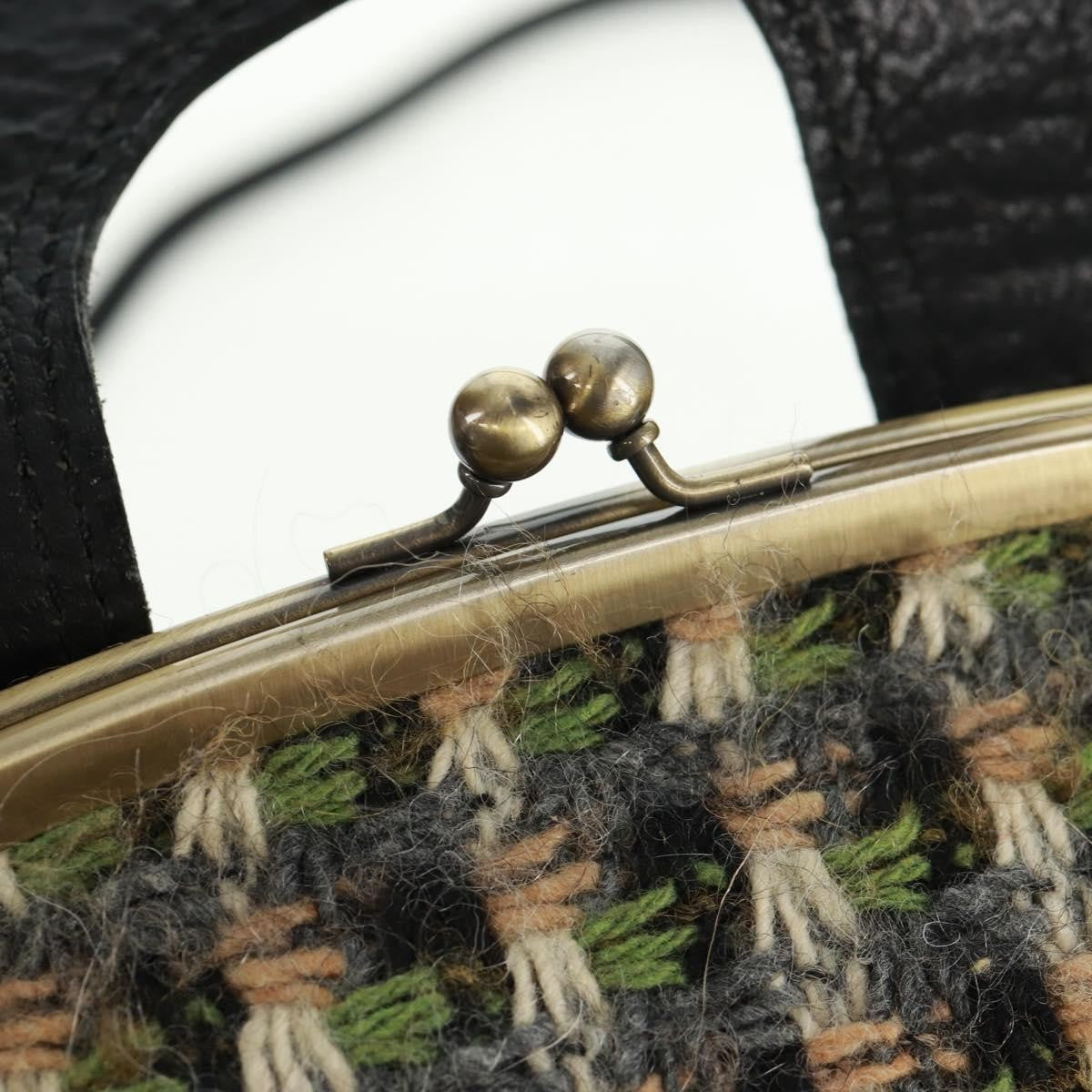 Burberry Blue Label Shoulder Bag Tweed Green Tweed Shoulder Bag