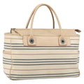 Burberry Nova Check Tote Canvas And Leather Beige Canvas Tote Bag
