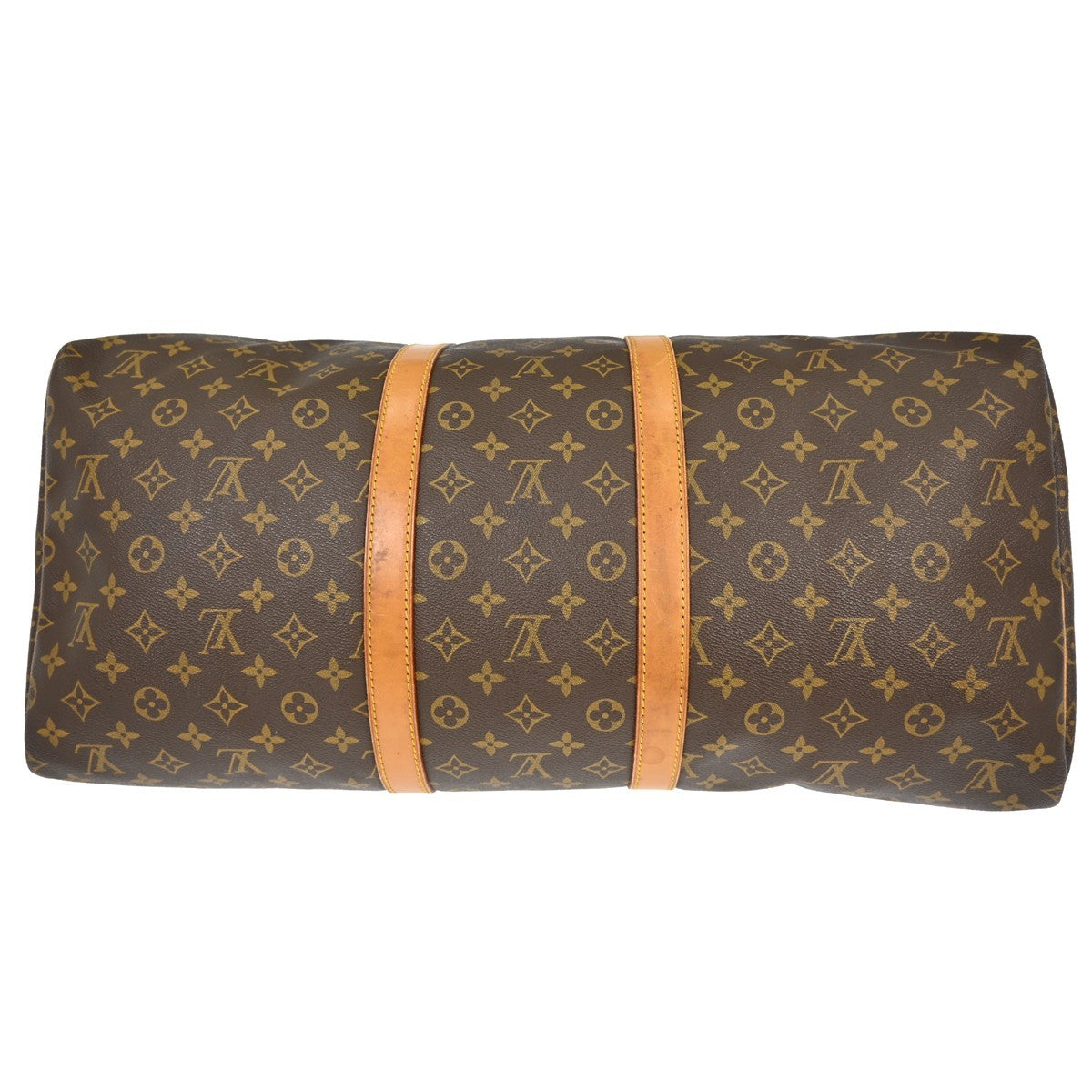 Louis Vuitton Keepall Bag Monogram Canvas Brown Canvas Travel Bag