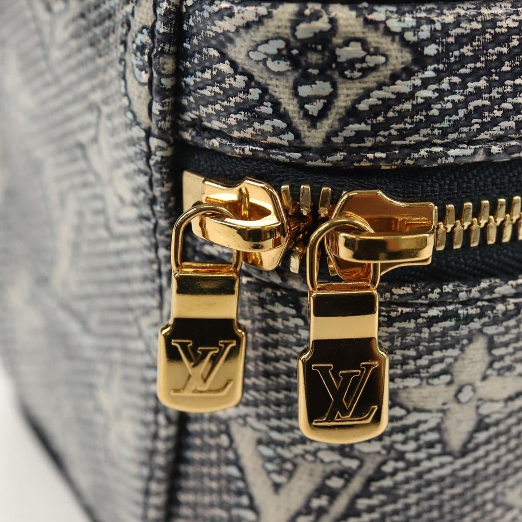Louis Vuitton Vanity Case Monoglam Jacquard Canvas Navy Canvas Clutche & Pouche Bag