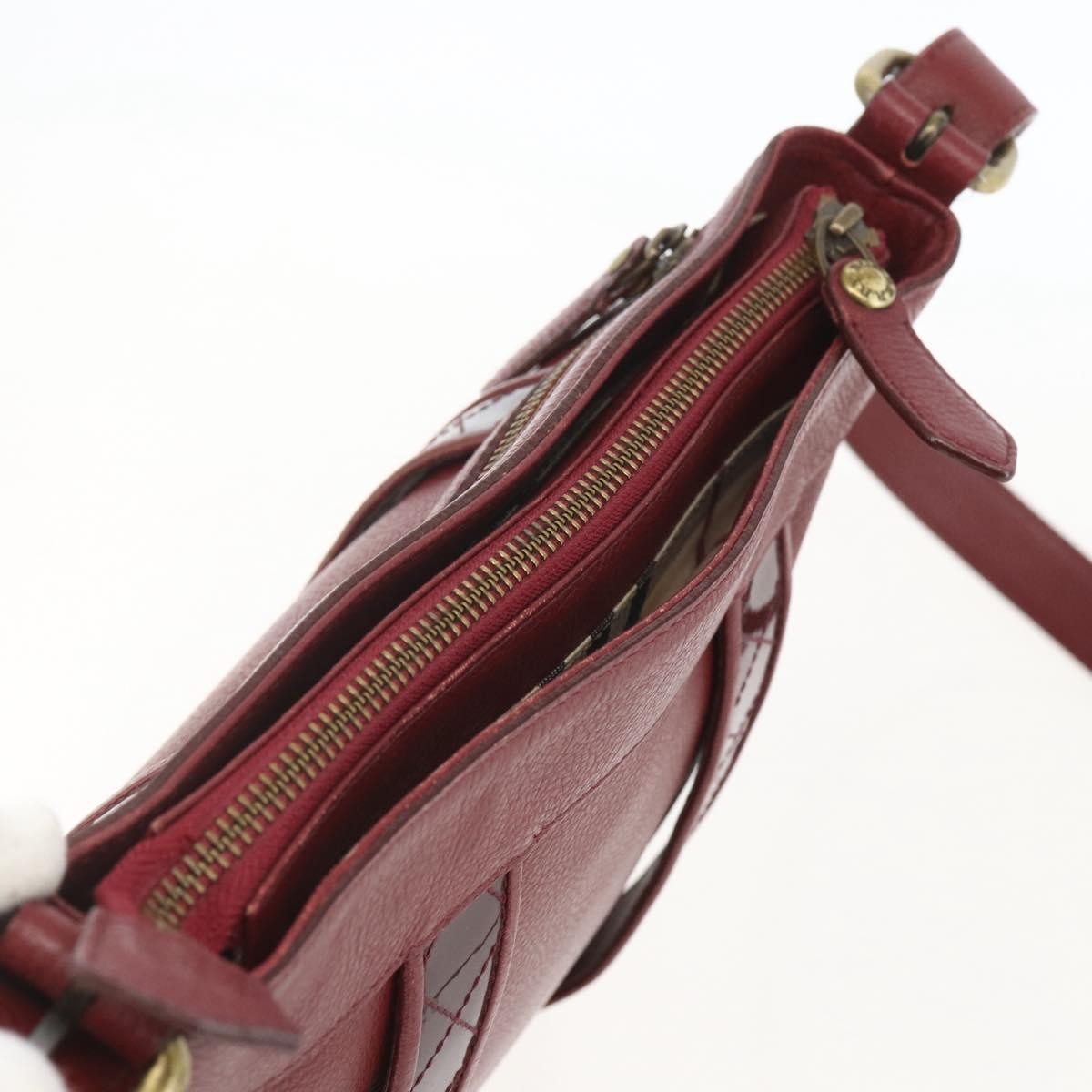 Burberry Vintage Shoulder Bag Leather Red Leather Shoulder Bag