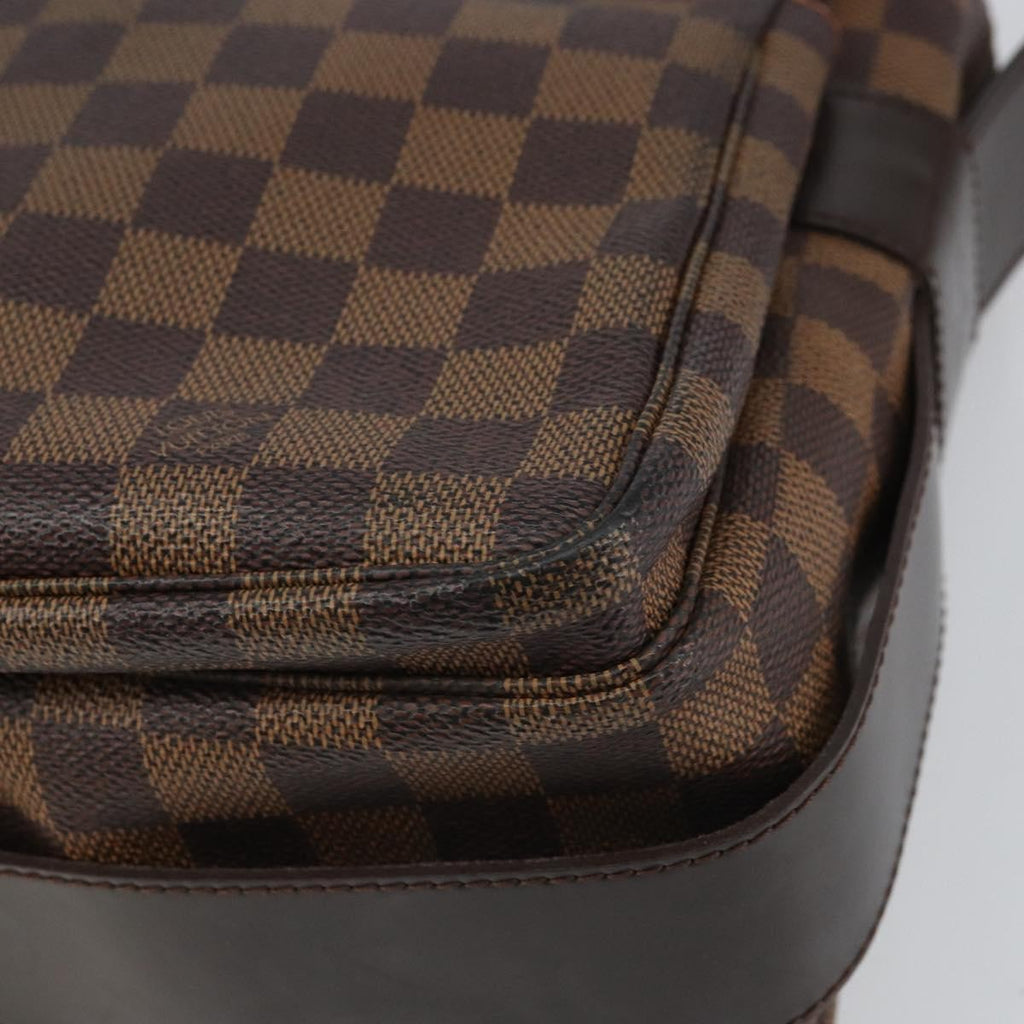 Louis Vuitton Naviglio Handbag Damier Brown Canvas Shoulder Bag