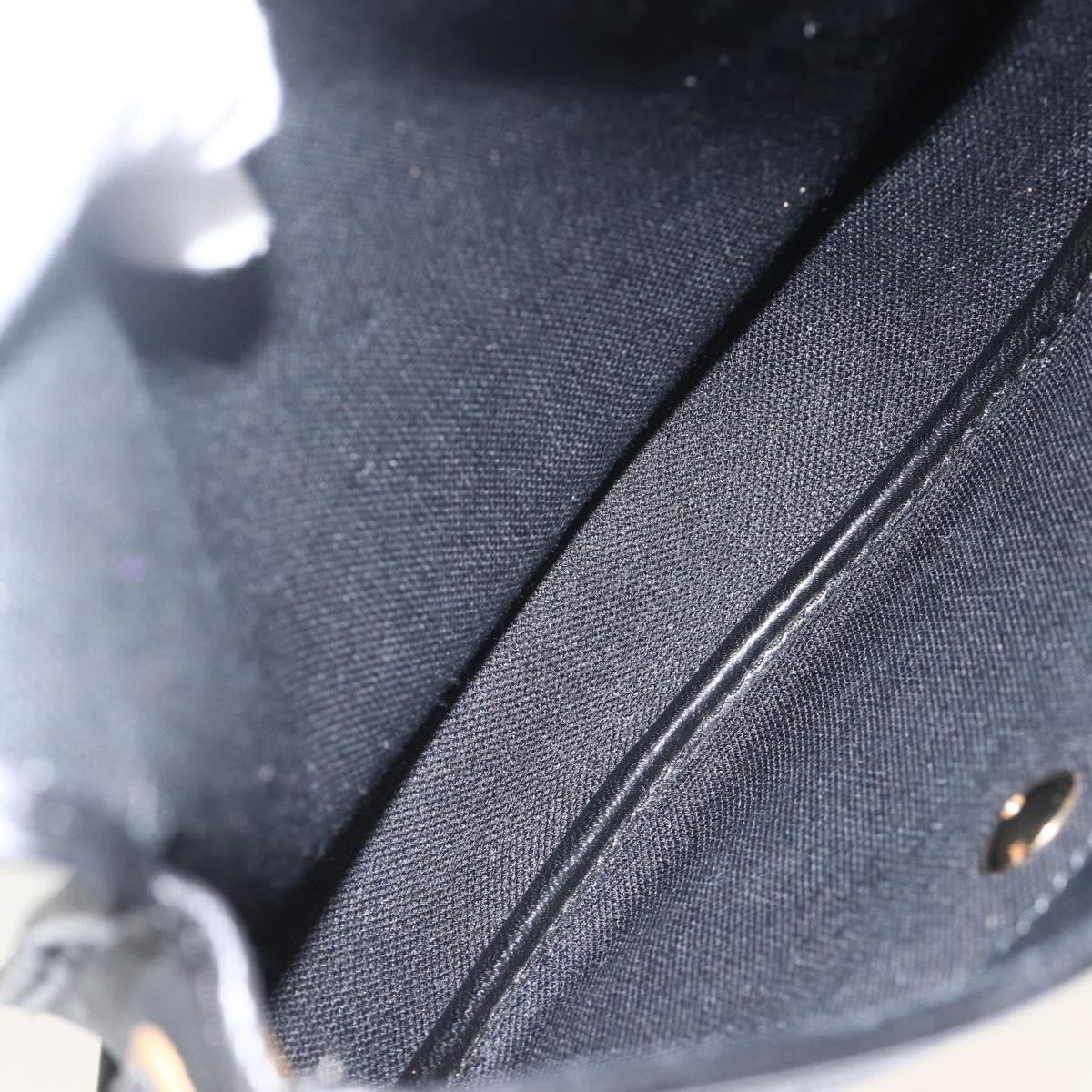 Christian Dior Vintage Honeycomb Shoulder Bag Canvas And Leather Black Canvas Shoulder Bag Bag (Pre-Owned)