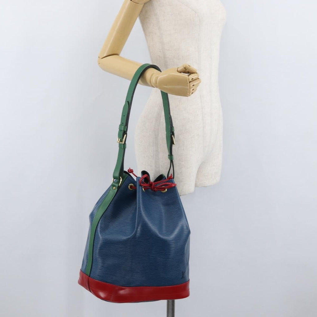 Louis Vuitton Tricolor Noe Handbag Epi Leather Blue Leather Shoulder Bag