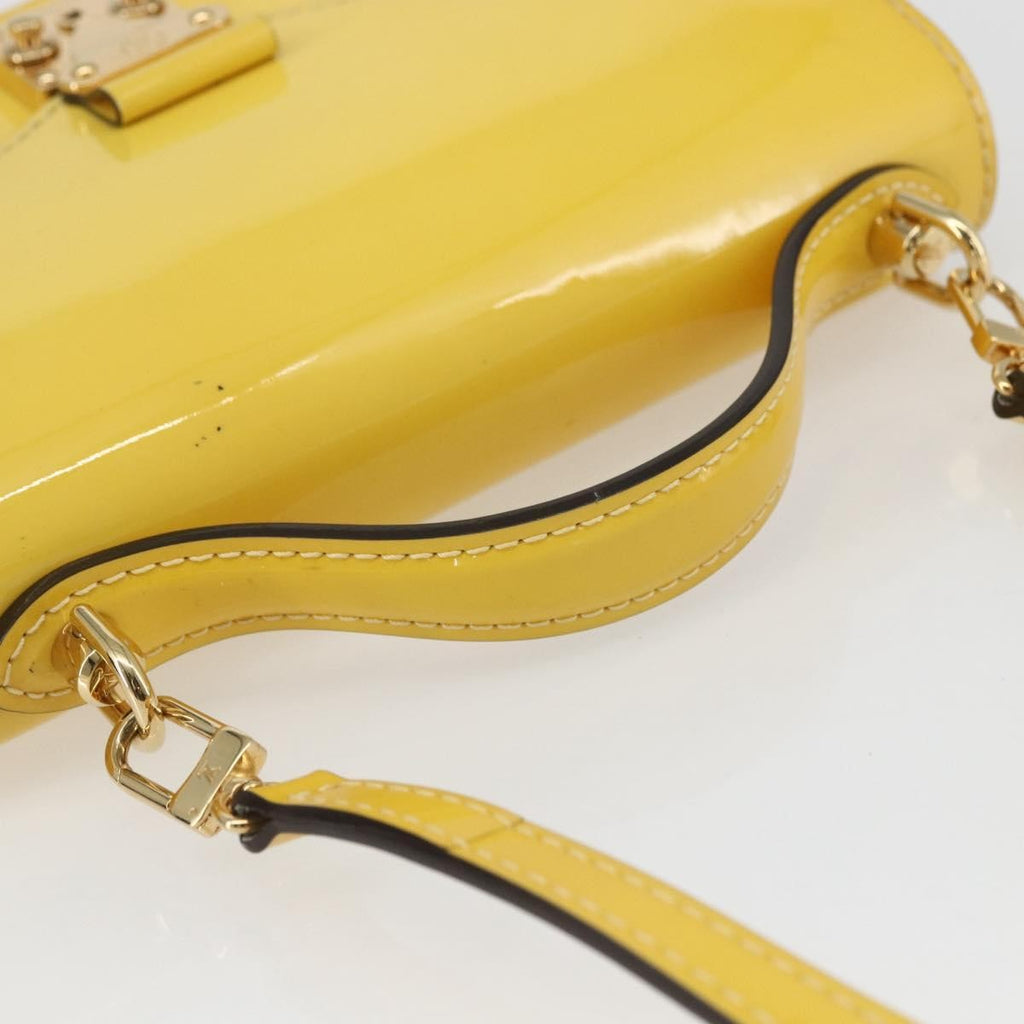 Louis Vuitton Monceau Handbag Vernis Yellow Patent_Leather Handbag