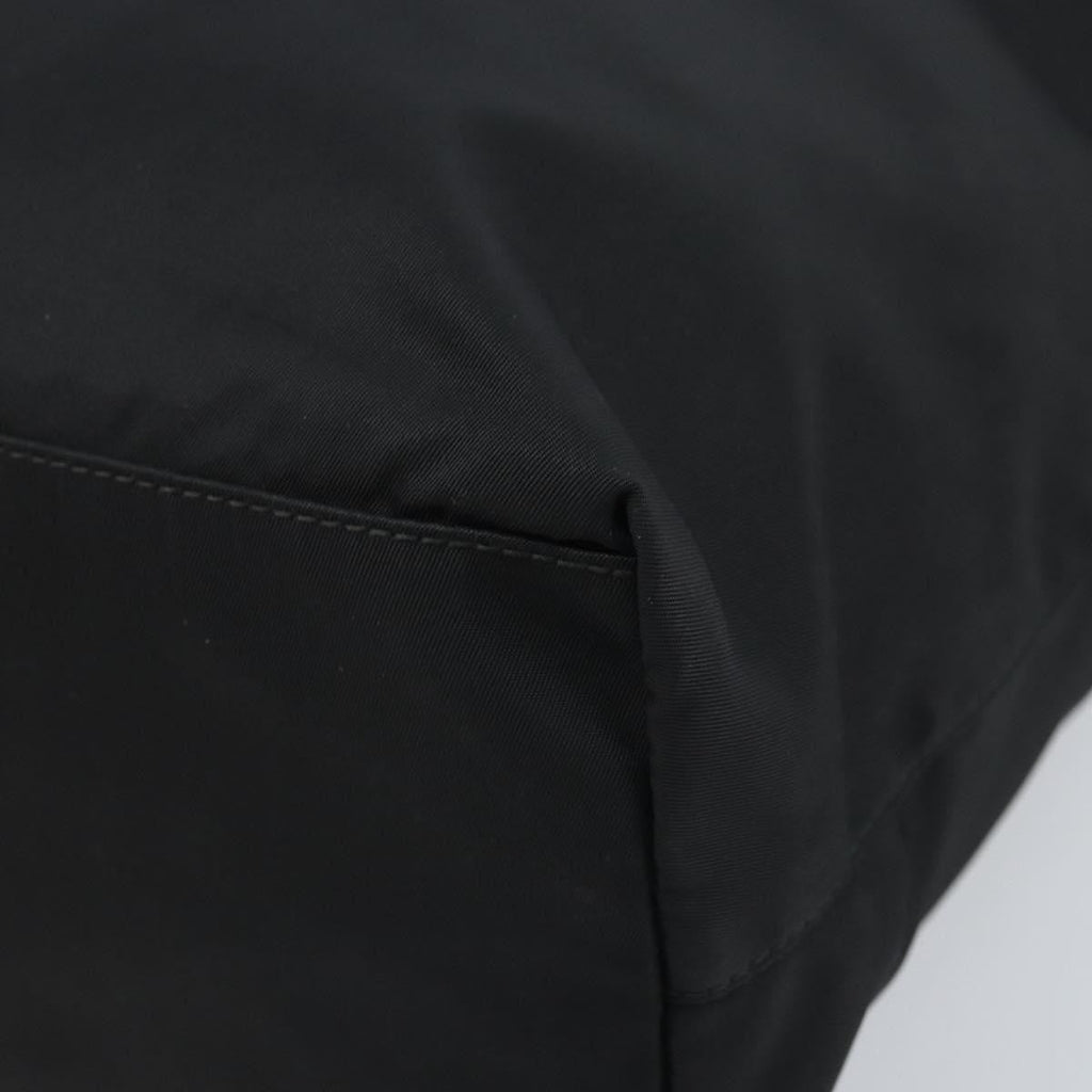 Prada Vintage Zip Tote Tessuto Black Nylon Tote Bag Bag