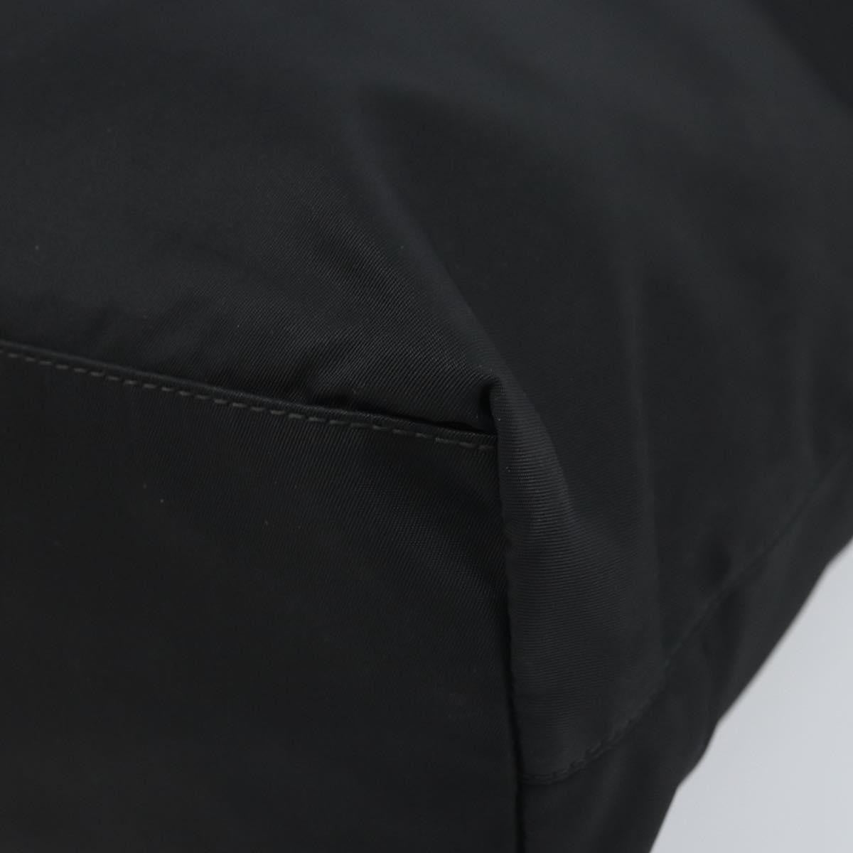 Prada Vintage Zip Tote Tessuto Black Nylon Tote Bag Bag