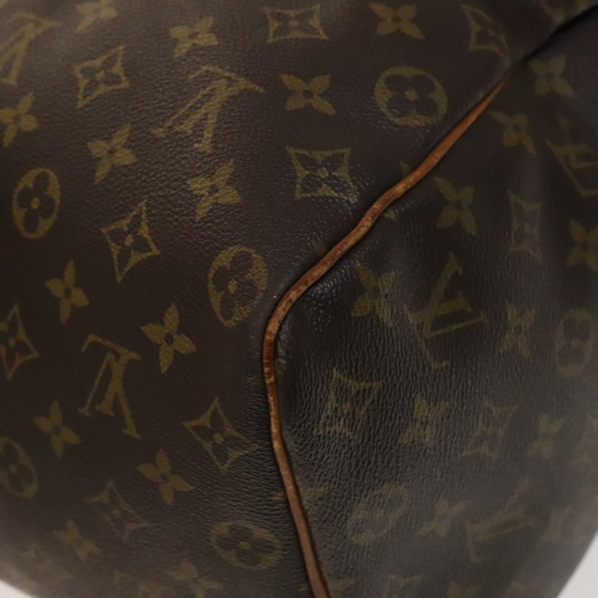 Louis Vuitton Keepall Bag Monogram Canvas Brown Canvas Travel Bag