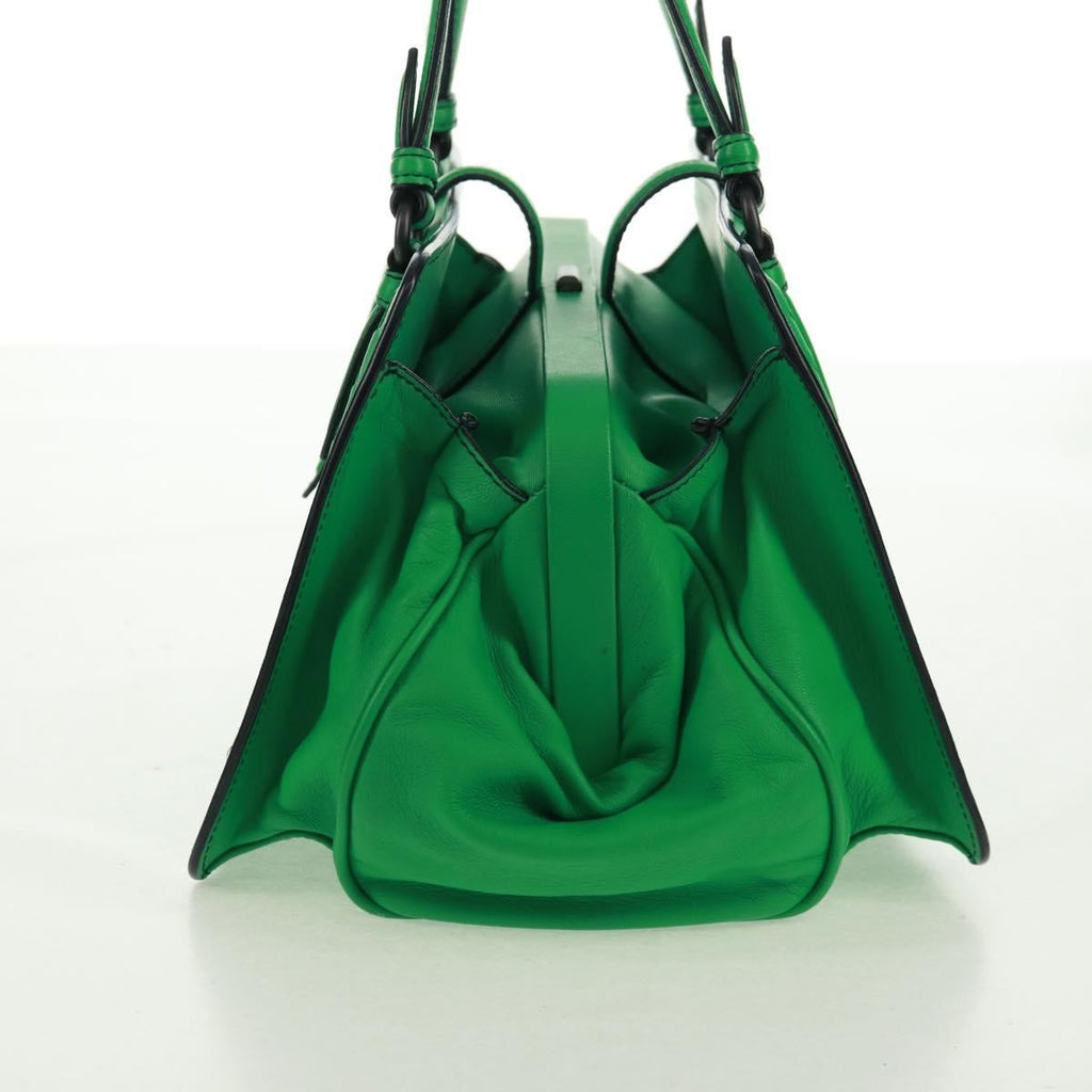 Bottega Veneta Intrecciato Handbag Leather Green Leather Handbag