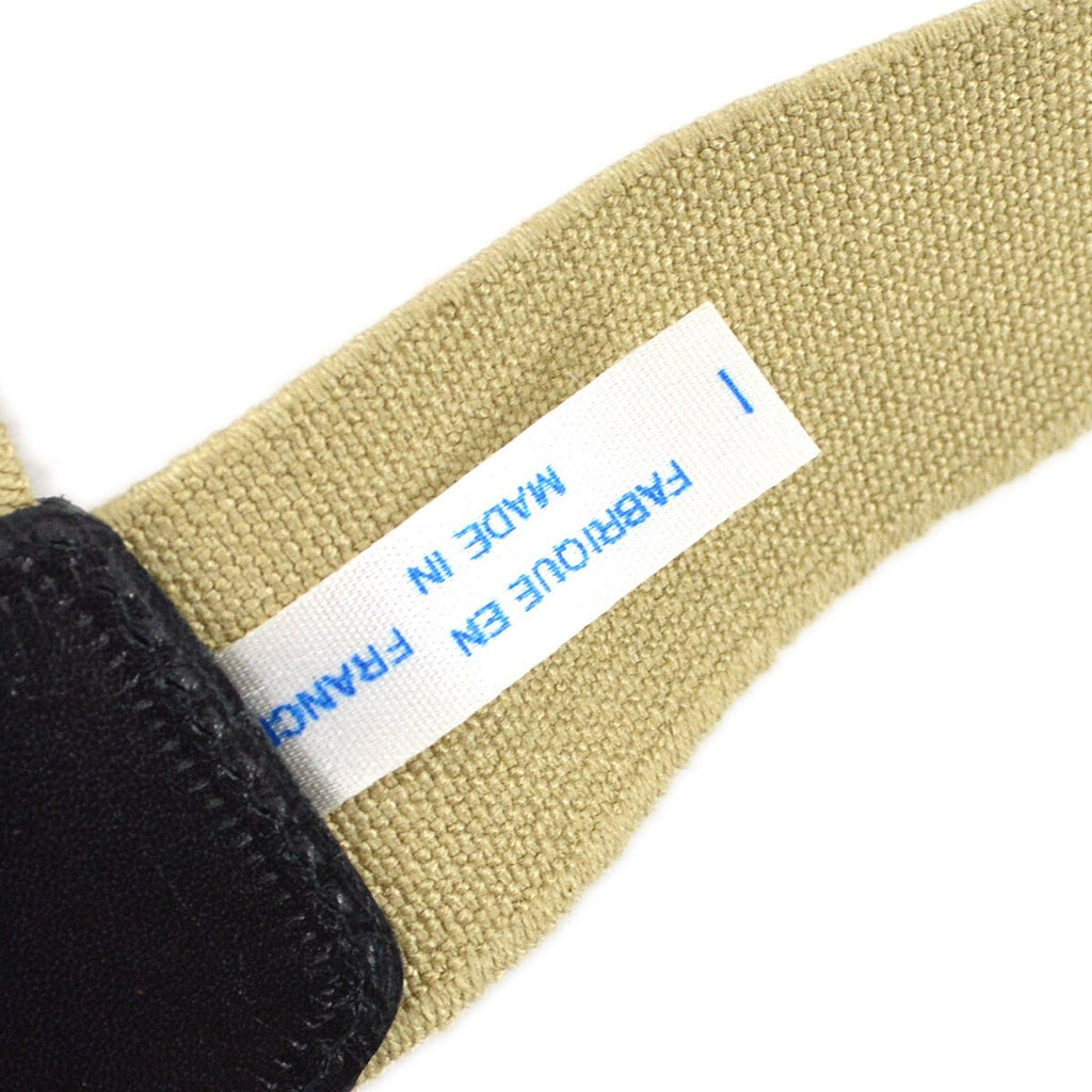Chanel Logo Suspenders Canvas Beige Canvas Belts Accessory