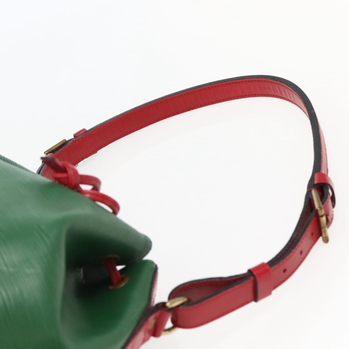 Louis Vuitton Bicolor Petit Noe Handbag Epi Leather Green Leather Shoulder Bag