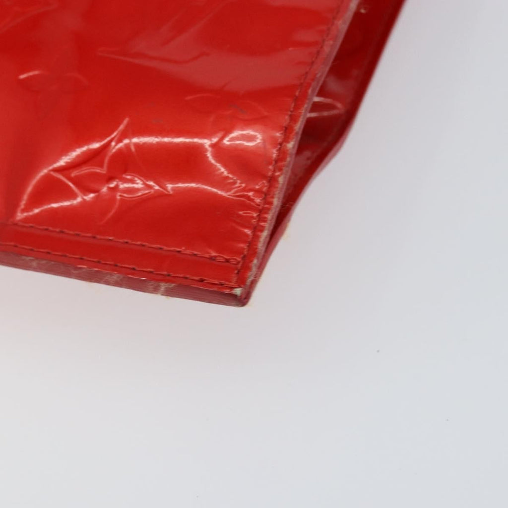 Louis Vuitton Stanton Handbag Monogram Vernis Red Patent_Leather Tote Bag