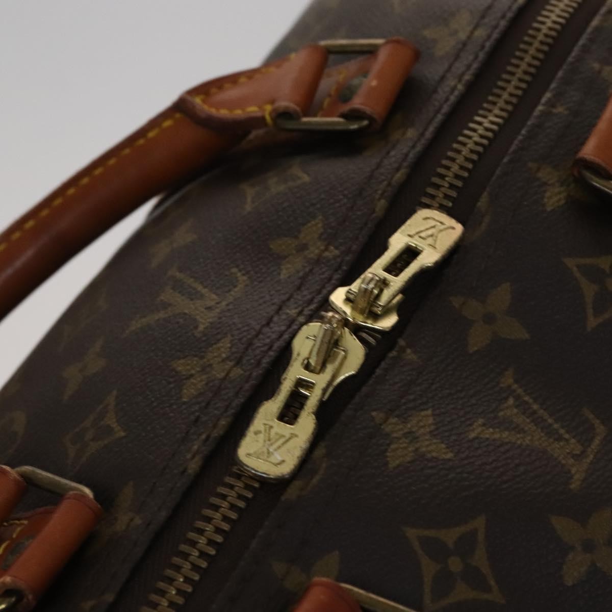 Louis Vuitton Keepall Bandouliere Bag Monogram Canvas Brown Canvas Travel Bag