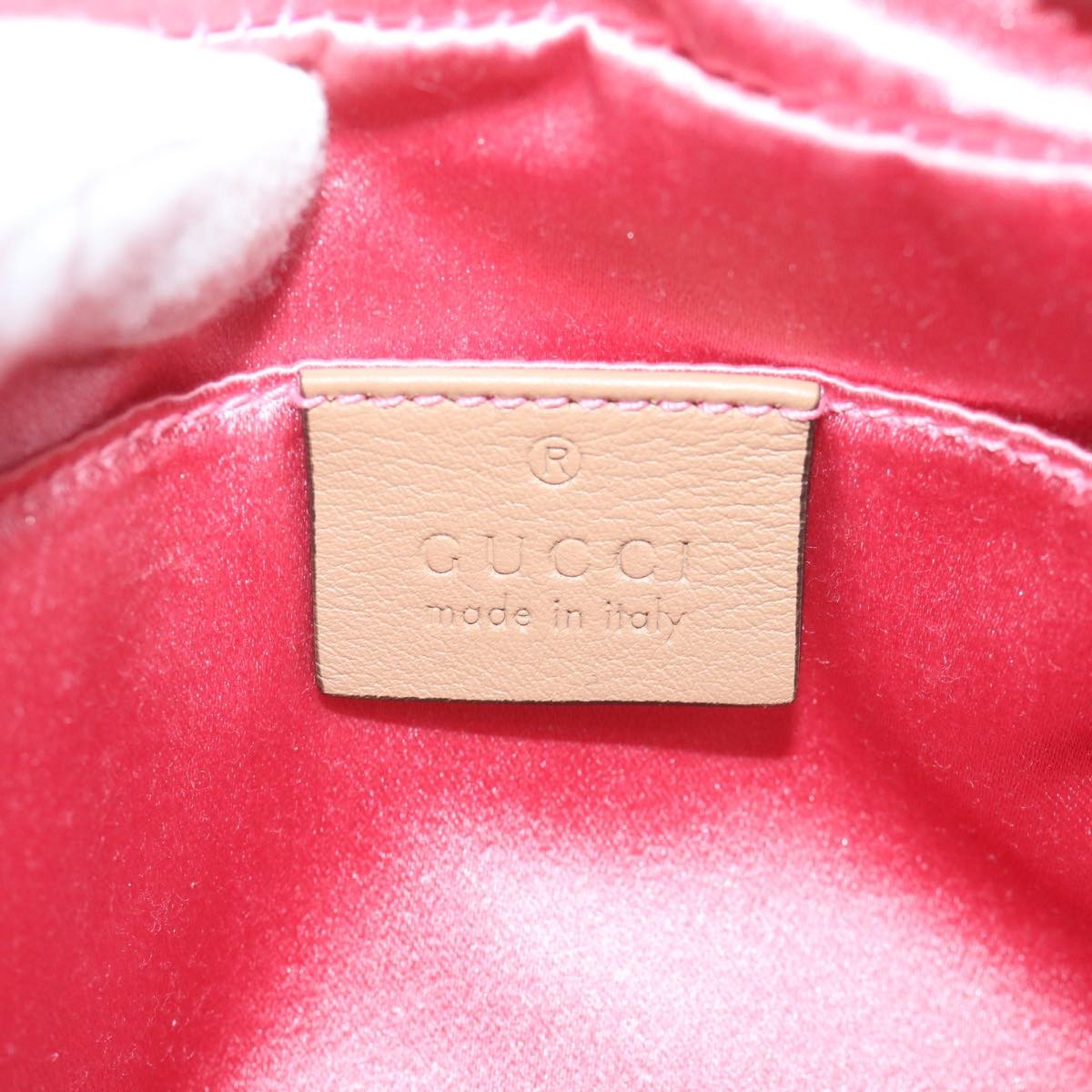Gucci Gg Marmont Shoulder Bag Leather Gold Leather Shoulder Bag Bag (Pre-Owned)