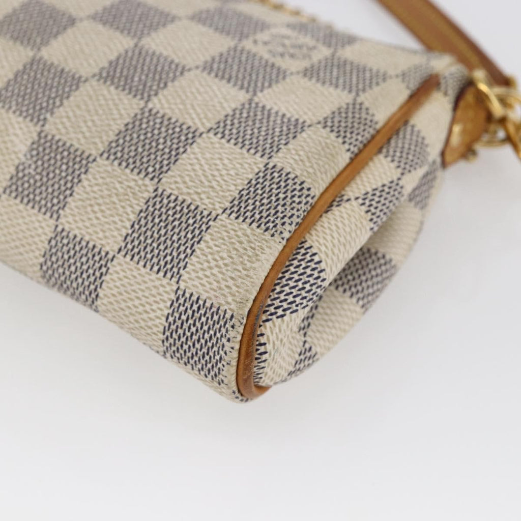 Louis Vuitton Eva Handbag Damier White Canvas Bag