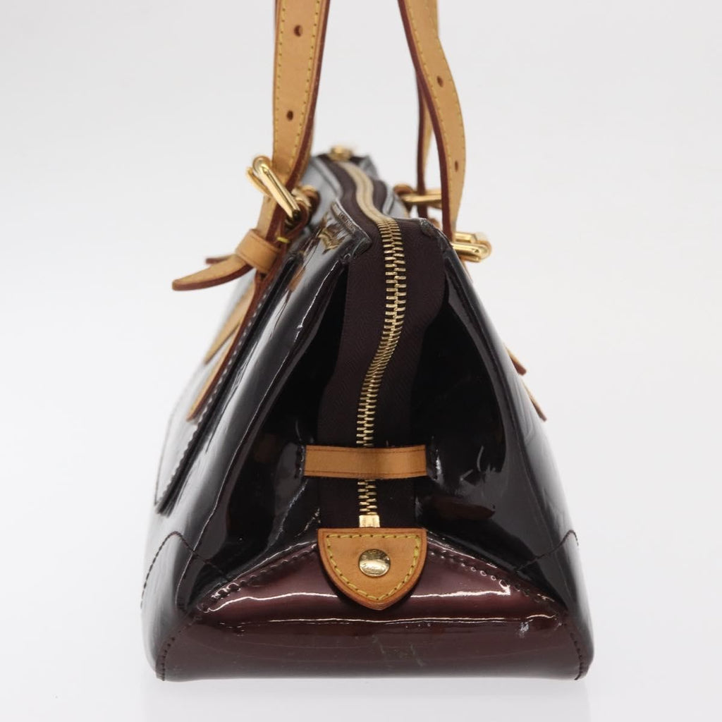 Louis Vuitton Rosewood Avenue Handbag Monogram Vernis Purple Patent_Leather Shoulder Bag