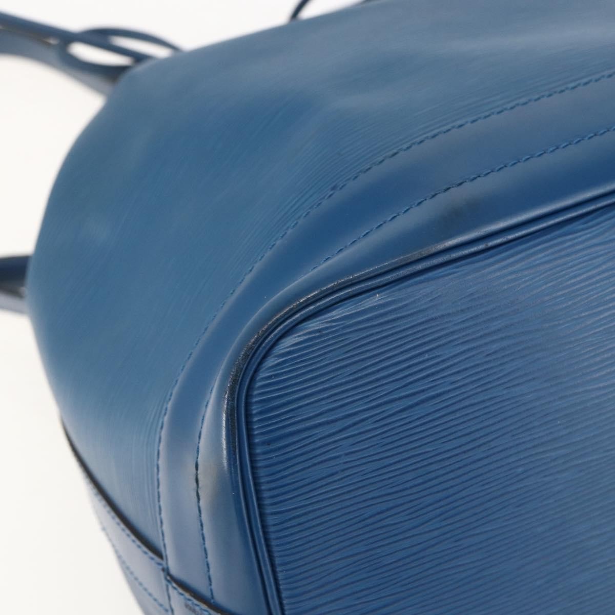 Louis Vuitton Noe Handbag Epi Leather Blue Leather Shoulder Bag