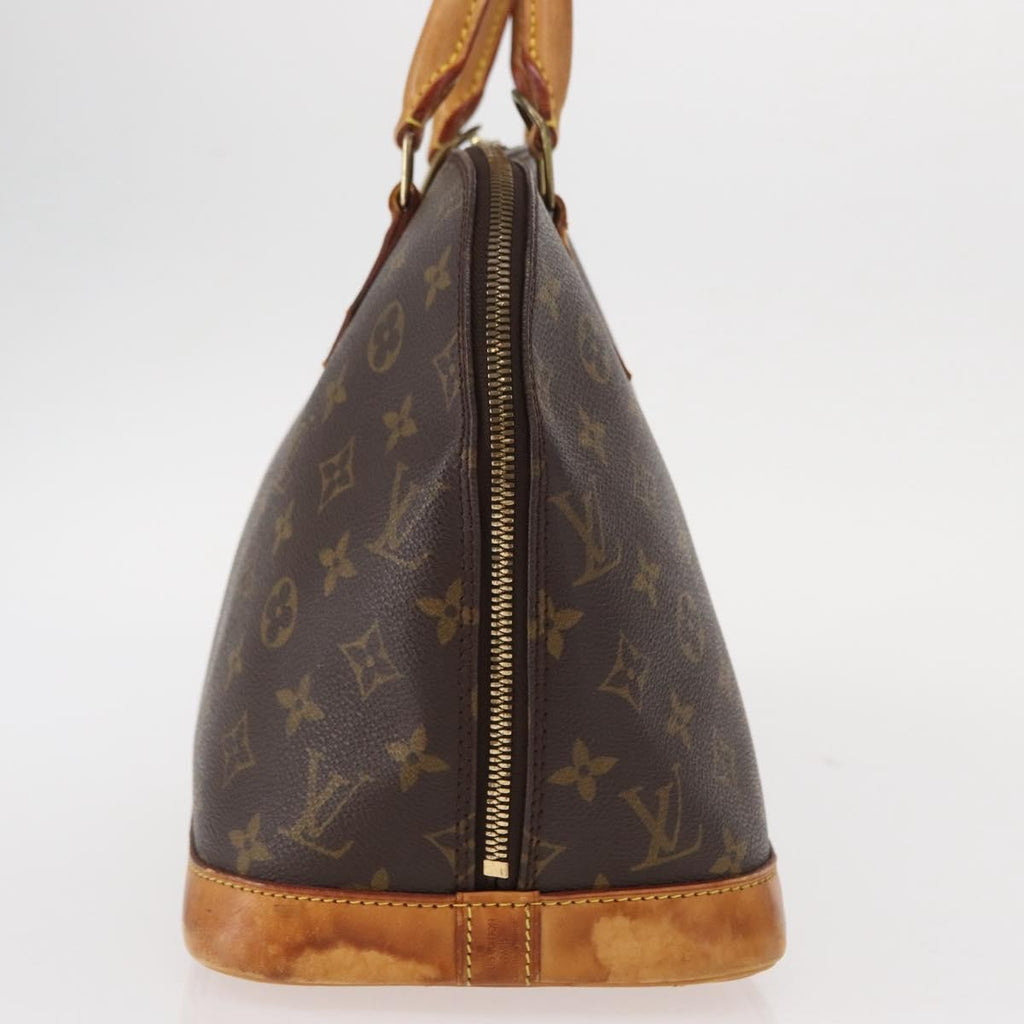 Louis Vuitton Alma Handbag Monogram Canvas Brown Canvas Handbag