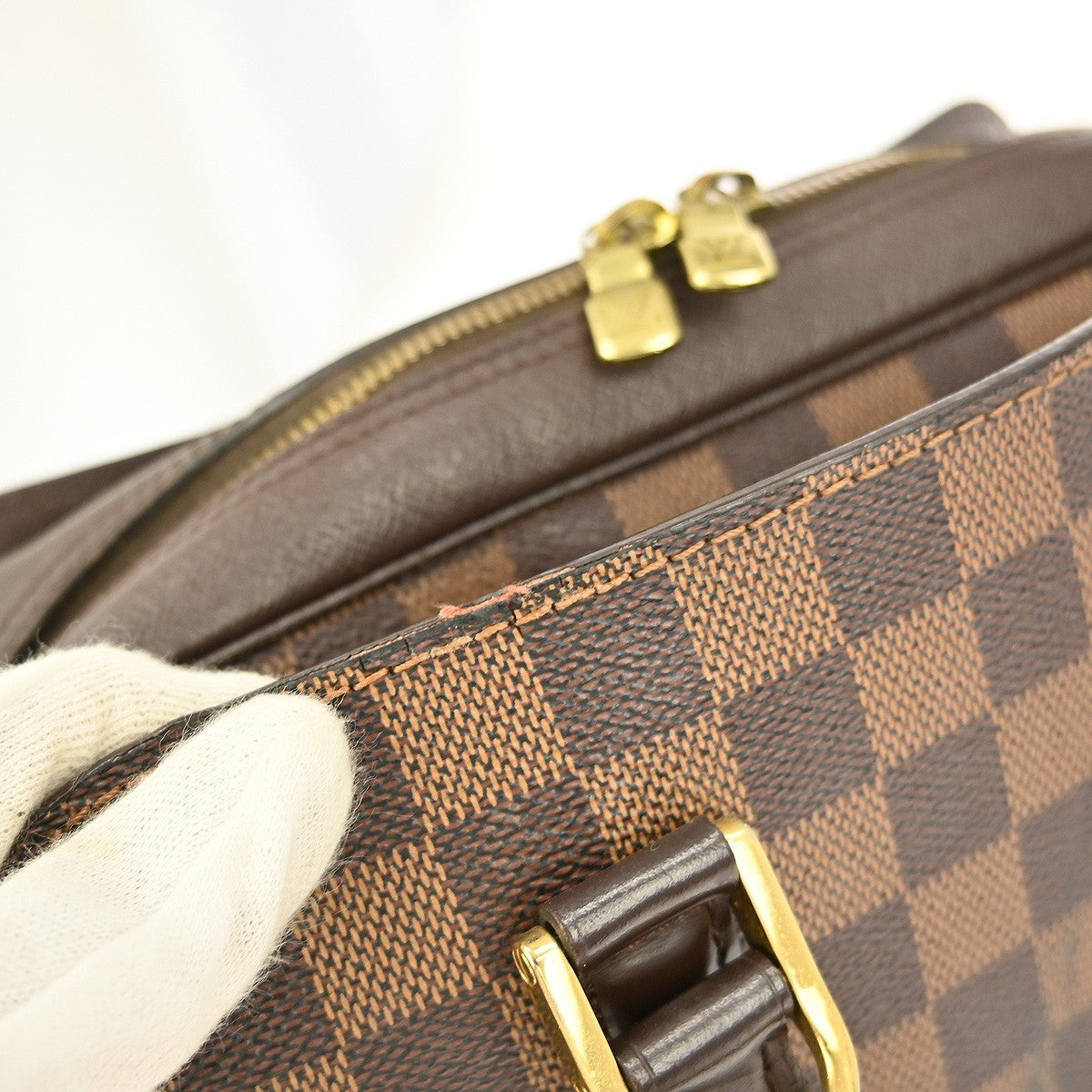 Louis Vuitton Triana Bag Damier Brown Canvas Handbag