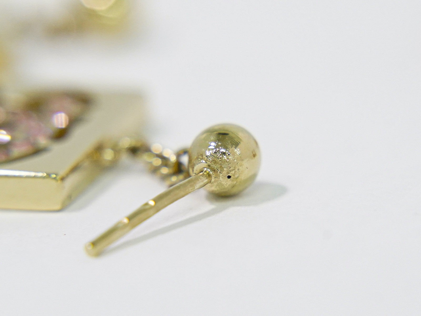Chanel Cc Dangle Earrings Metal Gold Gold_Plated Earrings Jewelry