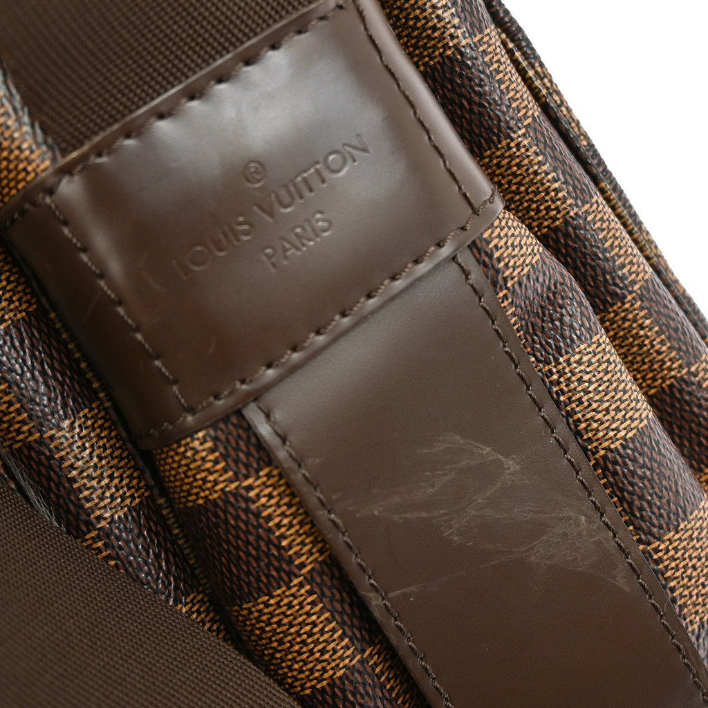 Louis Vuitton Naviglio Handbag Damier Brown Canvas Shoulder Bag