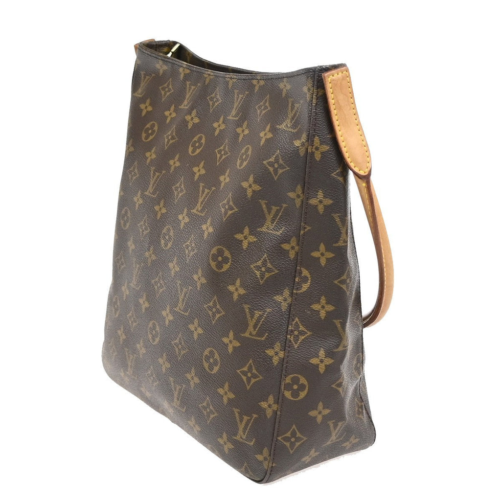 Louis Vuitton Monogram Looping Handbag Monogram Canvas Brown Canvas Shoulder Bag