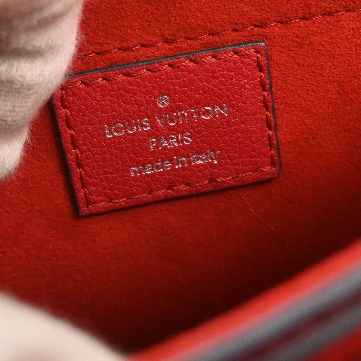 Louis Vuitton Very Messenger Monogram Leather Red Leather Shoulder Bag