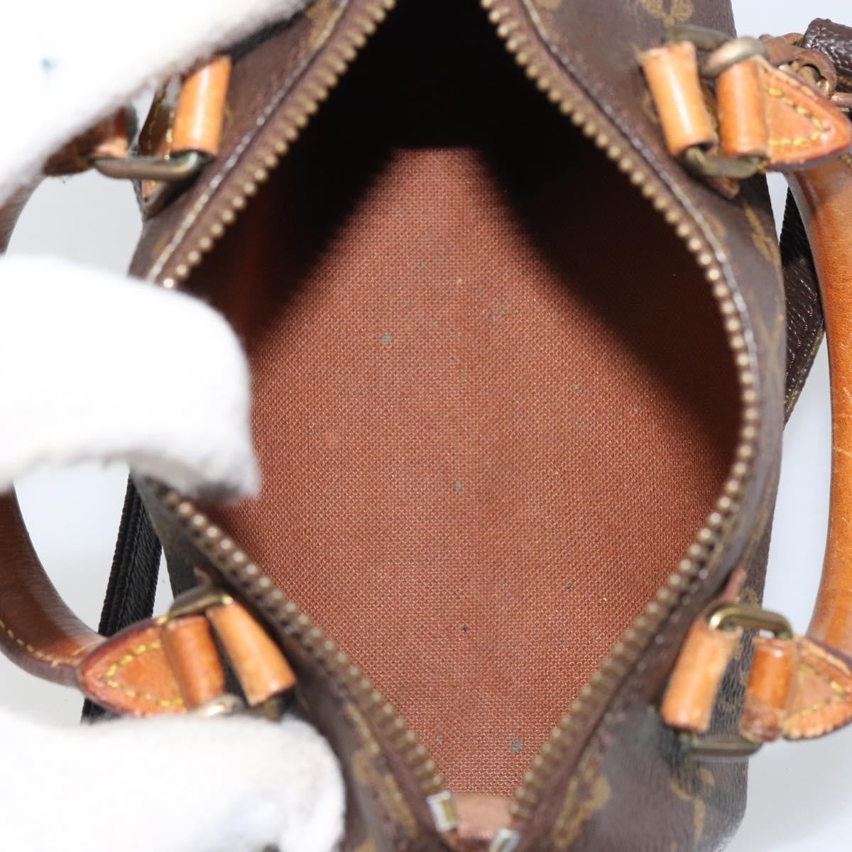 Louis Vuitton Speedy Mini Hl Handbag Monogram Canvas Brown Canvas Handbag