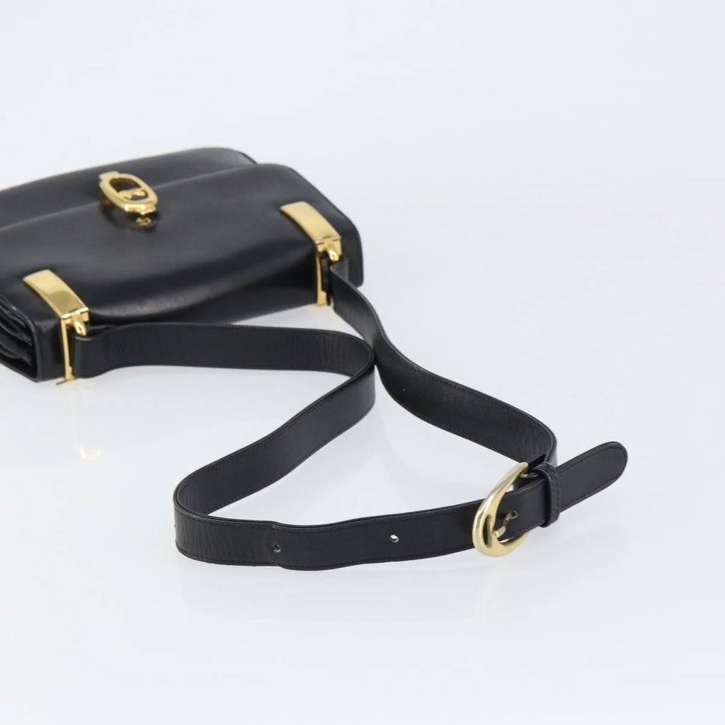 Celine Horse Carriage Shoulder Bag Leather Black Leather Shoulder Bag Bag