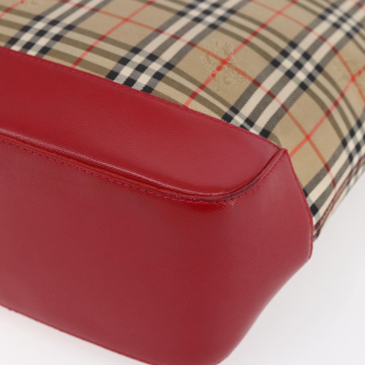 Burberry Nova Check Tote Canvas Check Pattern Beige Canvas Tote Bag