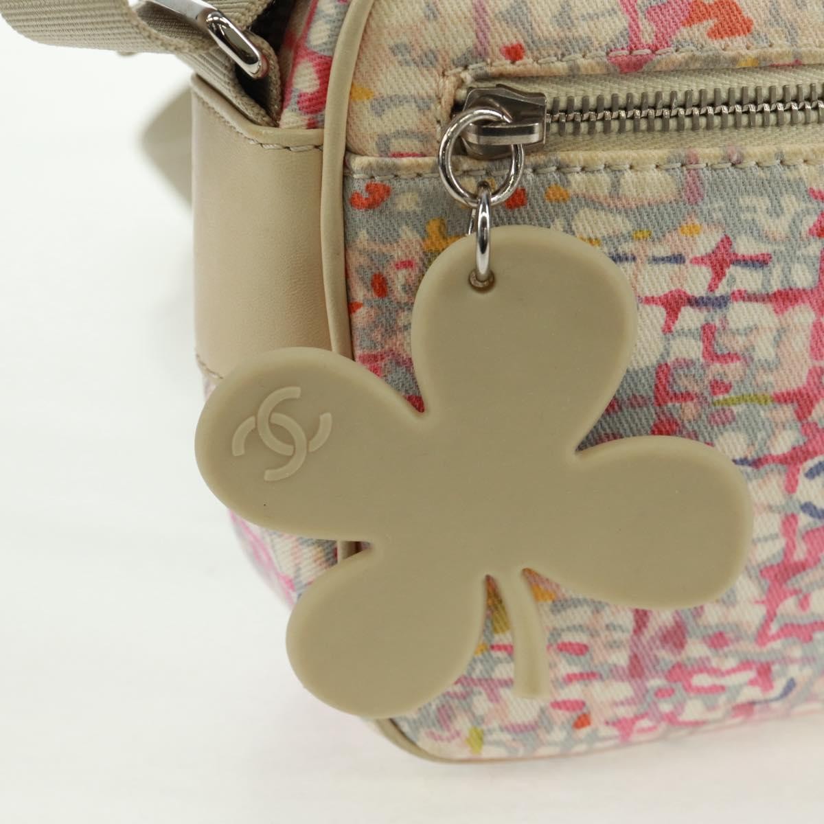 Chanel Vintage Clover Camera Bag Printed Canvas Multicolour Canvas Shoulder Bag Bag