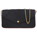 Louis Vuitton Felicie Pochette Monogram Empreinte Leather Navy Leather Clutche & Pouche Bag