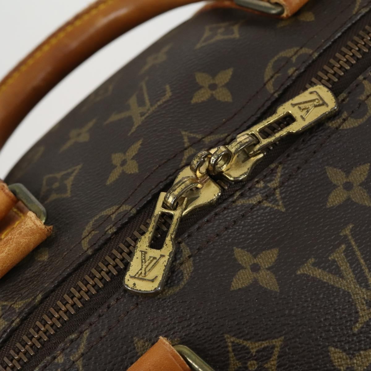Louis Vuitton Keepall Bandouliere Bag Monogram Canvas Brown Canvas Travel Bag
