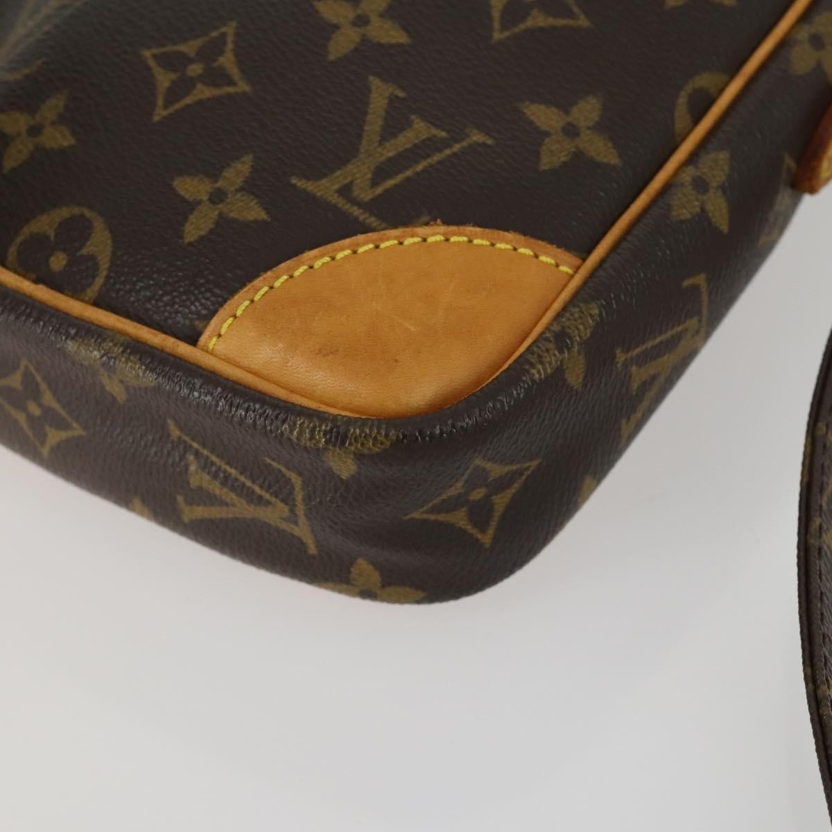 Louis Vuitton Danube Handbag Monogram Canvas Brown Canvas Shoulder Bag