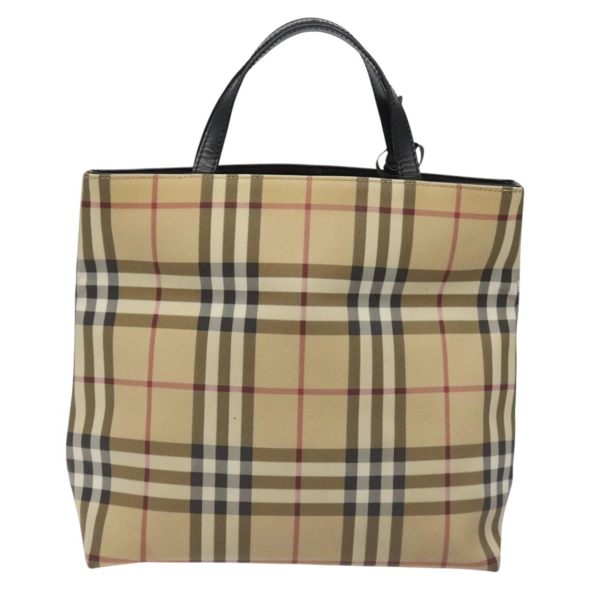 Burberry Nova Check Handbag Nova Check Canvas Beige Canvas Handbag