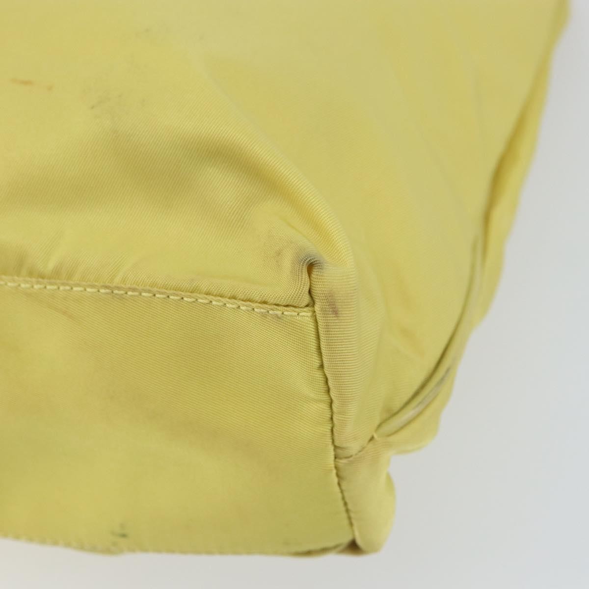Prada Vintage Tote Nylon Yellow Nylon Tote Bag Bag
