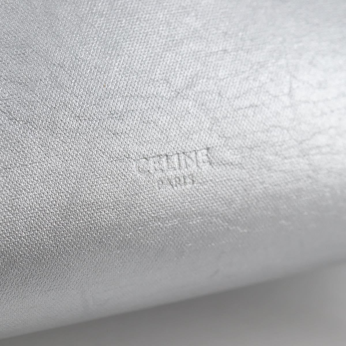 Celine Belt Bag Textured Leather Silver Leather Handbag