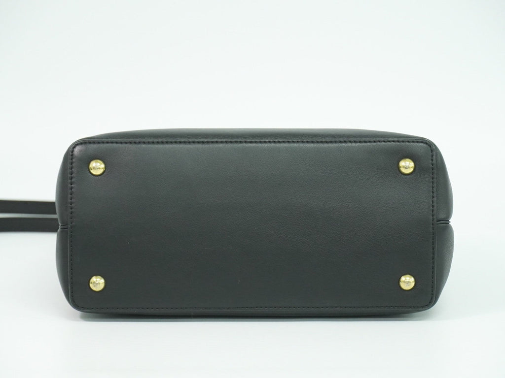 Fendi 2Jours Bag Leather Black Leather Handbag