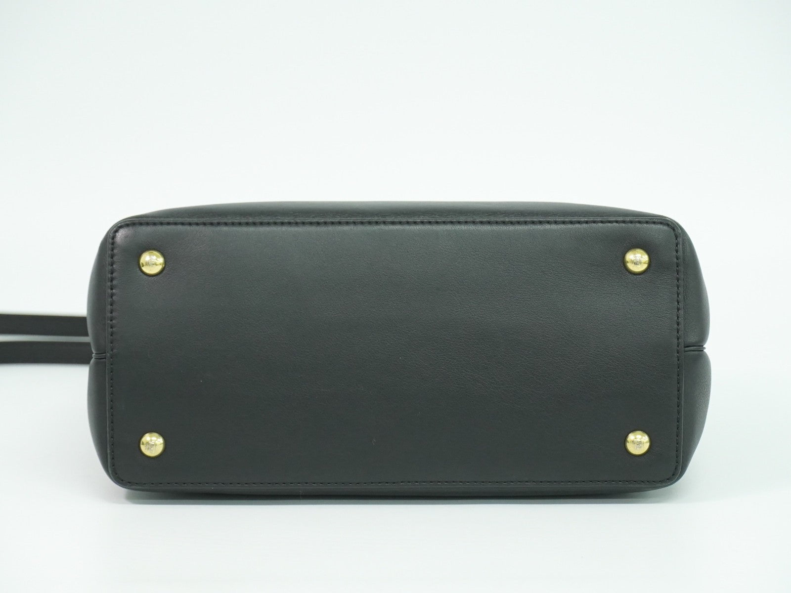 Fendi 2Jours Bag Leather Black Leather Handbag
