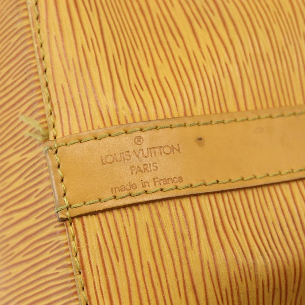 Louis Vuitton Petit Noe Handbag Epi Leather Yellow Leather Shoulder Bag