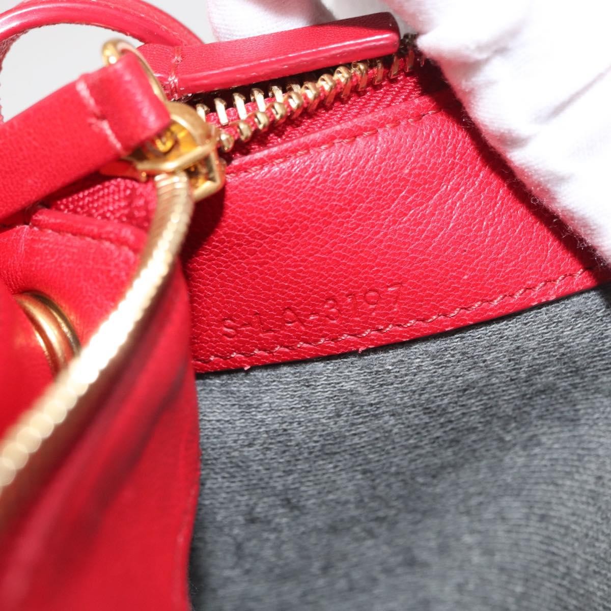 Celine Trio Crossbody Bag Leather Red Leather Shoulder Bag Bag