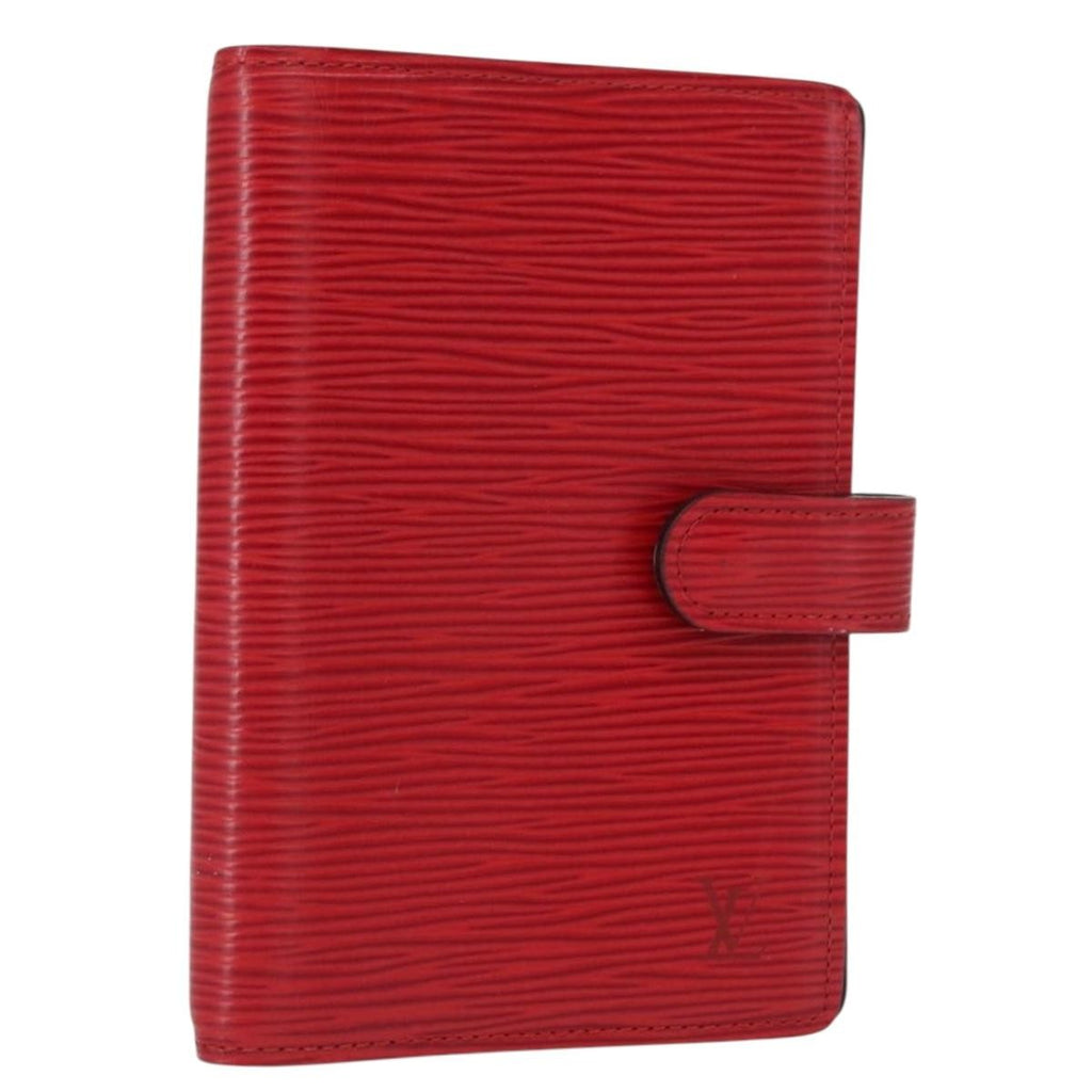 Louis Vuitton Agenda Cover Epi Leather Red Leather Wallets Accessory