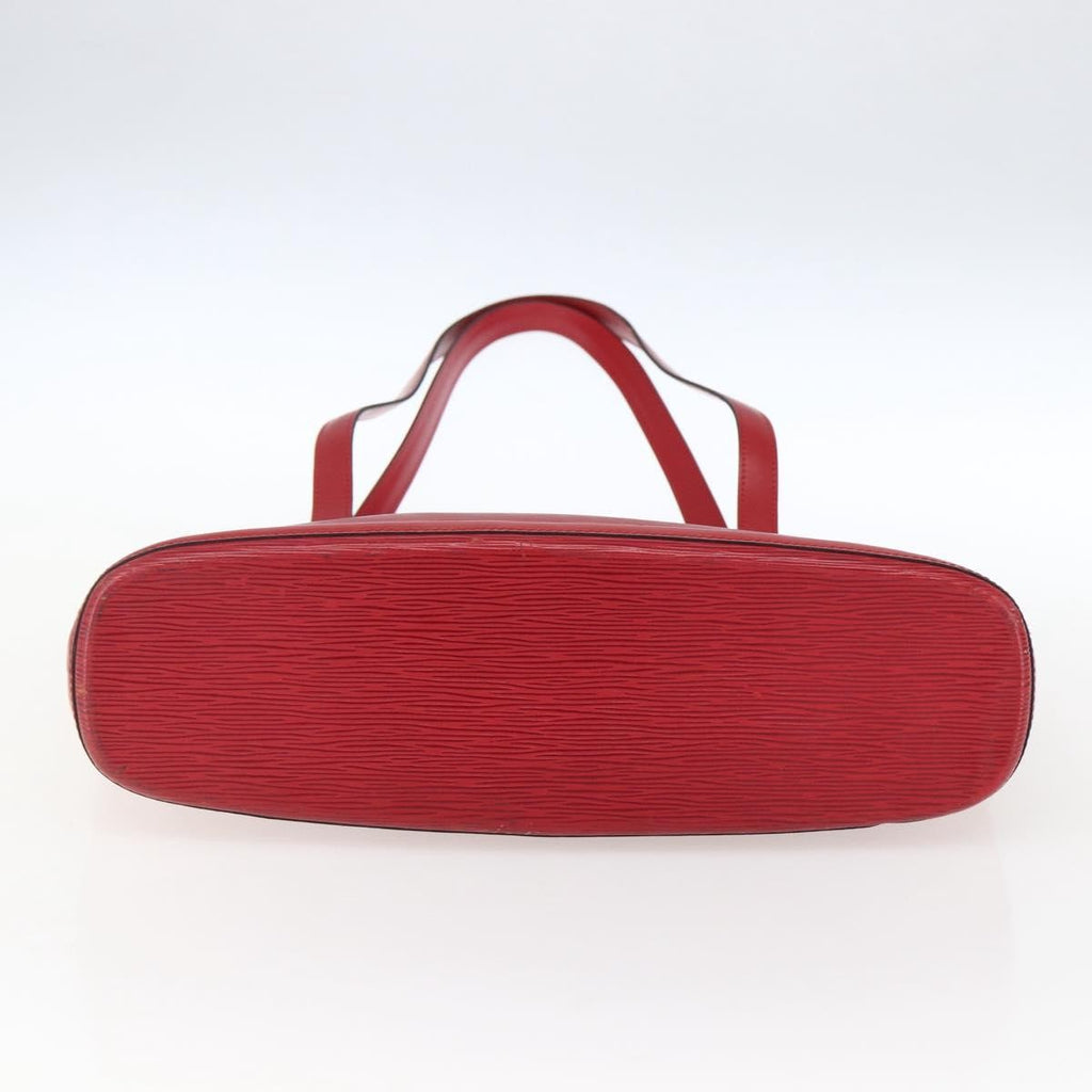 Louis Vuitton Lussac Handbag Epi Leather Red Leather Shoulder Bag