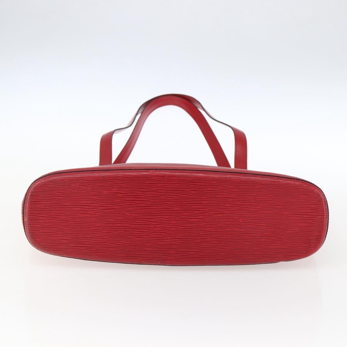 Louis Vuitton Lussac Handbag Epi Leather Red Leather Shoulder Bag