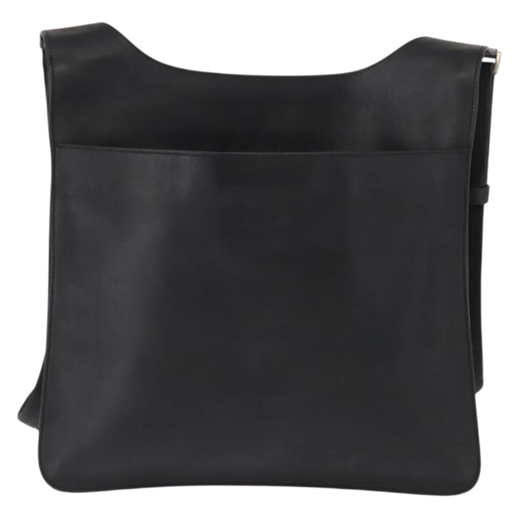 Prada Zip Messenger Bag Saffiano Leather Black Leather Shoulder Bag Bag