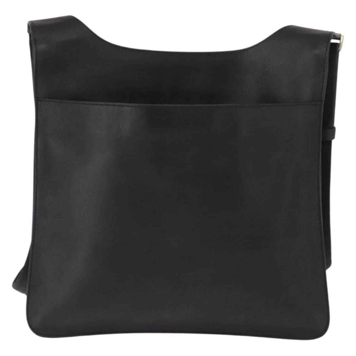 Prada Zip Messenger Bag Saffiano Leather Black Leather Shoulder Bag Bag